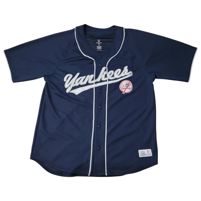 MLB Adult Button Down Embroidered Team Logo Jersey
