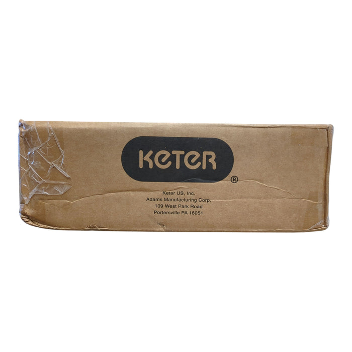Keter Easy Assembly Deluxe Side Table with Shelf, 15.9"x15.9"x20.4", Graphite