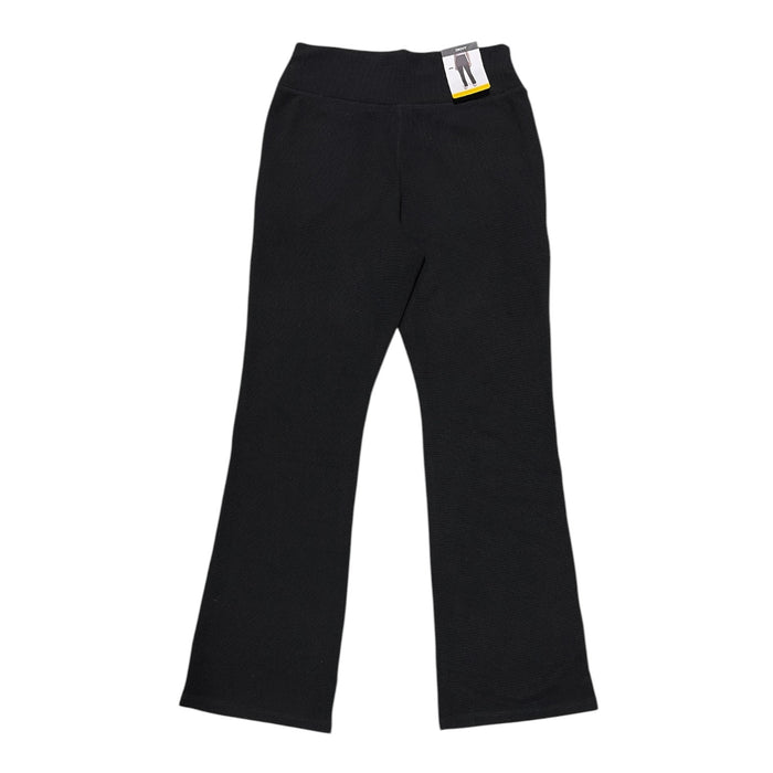 DKNY Women's Classic Fit Lightweight High Rise Waffle Knit Flare Pant
