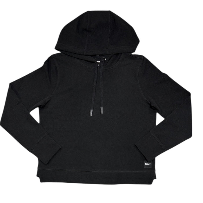 DKNY Women's Lightweight Buttery Soft Tech Waffle Pullover Hoodie