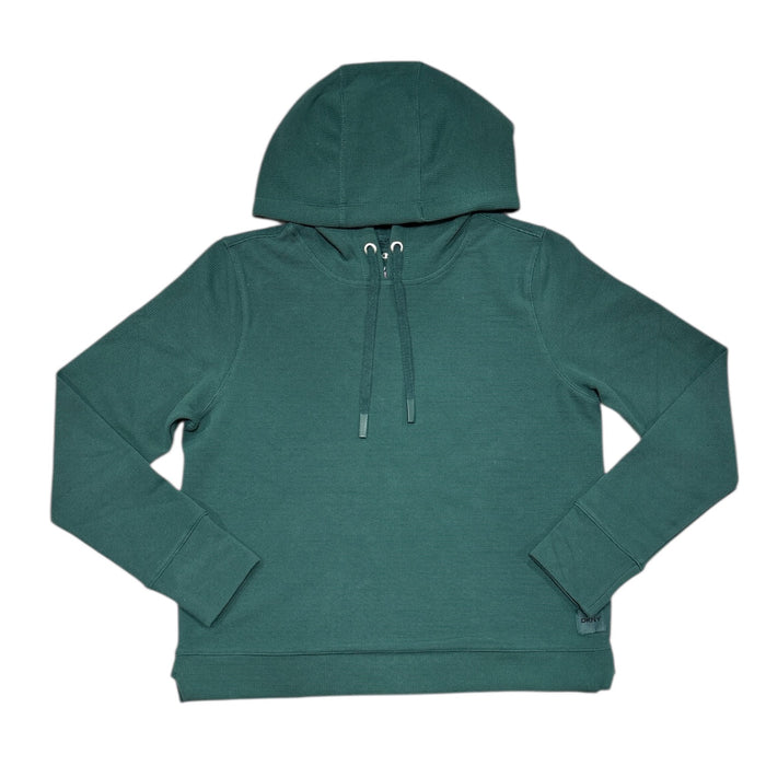 DKNY Women's Lightweight Buttery Soft Tech Waffle Pullover Hoodie