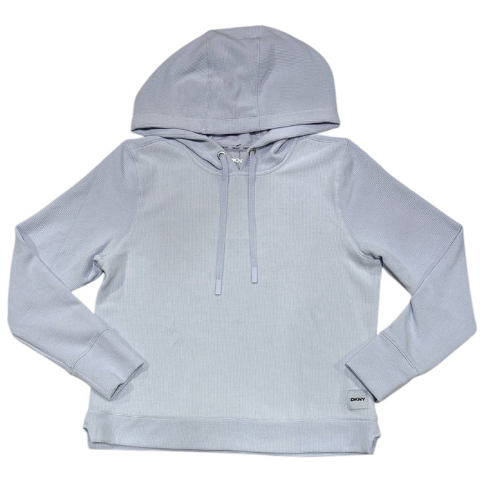 DKNY Women's Lightweight Buttery Soft Tech Waffle Pullover Hoodie