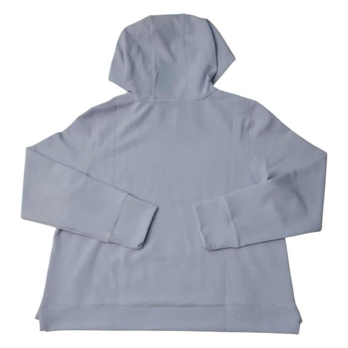 DKNY Women's Buttery Soft Waffle Crew Neck Pullover Hoodie