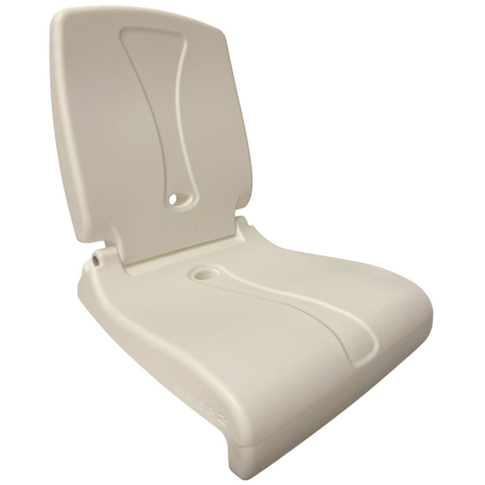 Step2 Portable & Foldable Flip Lightweight Resin Seat, White