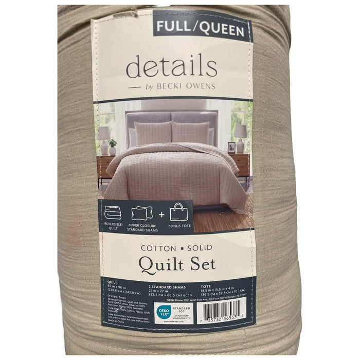 details by Becki Owens Cotton Gauze Quilt Set, 3 Piece, Full/Queen