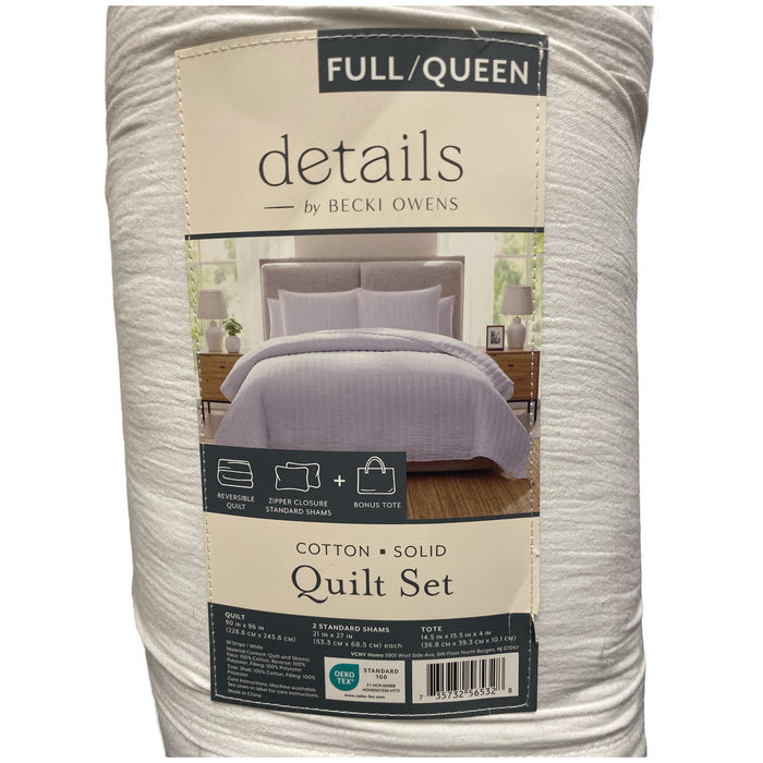 details by Becki Owens Cotton Gauze Quilt Set, 3 Piece, Full/Queen