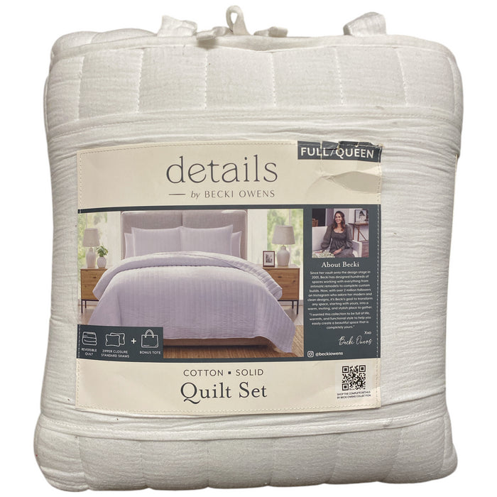 details by Becki Owens Cotton Gauze Quilt Set, 3 Piece, Full/Queen