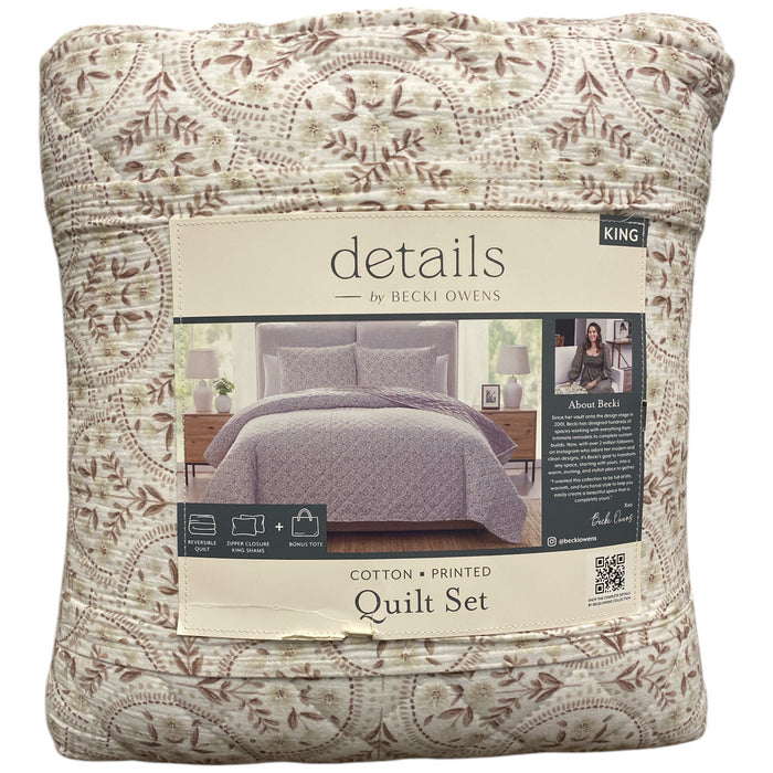 details by Becki Owens Cotton Gauze Quilt Set, 3 Piece, King