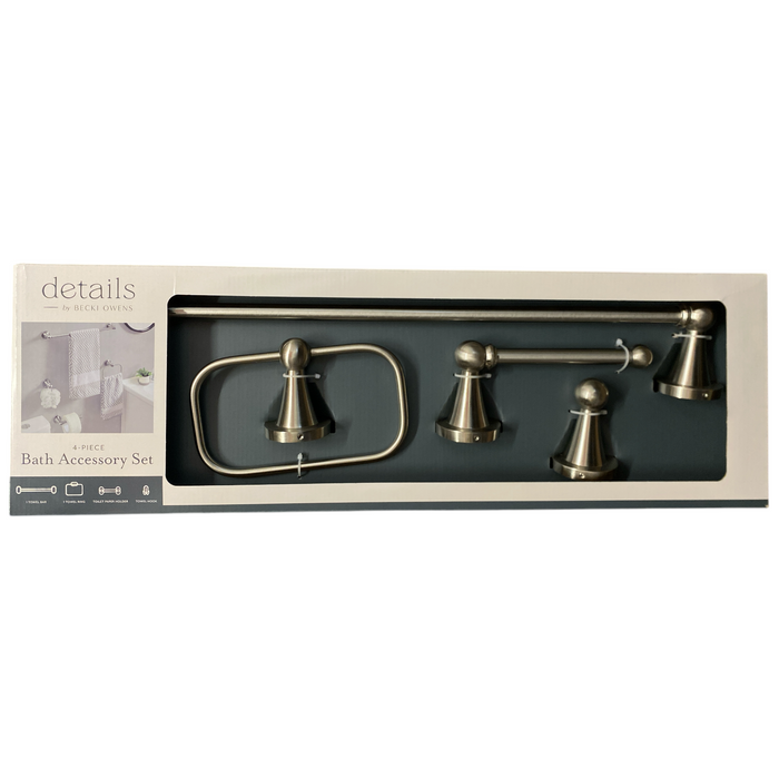 details by Becki Owens Nadine 4-Piece Bath Rod Set