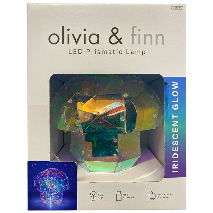 Olivia & Finn Kid's LED Prismatic Iridescent Glow Lamp