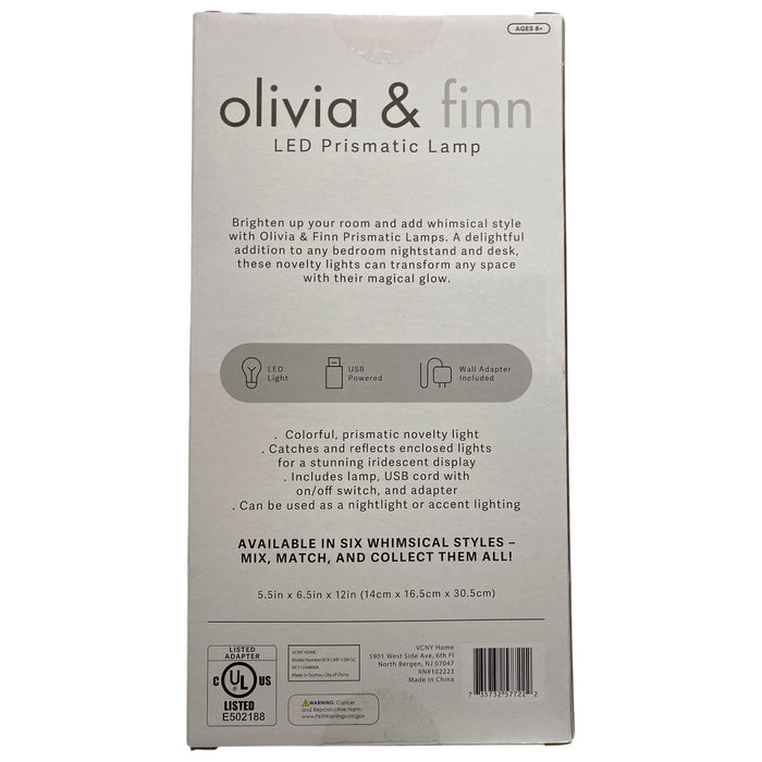 Olivia & Finn Kid's LED Prismatic Iridescent Glow Lamp