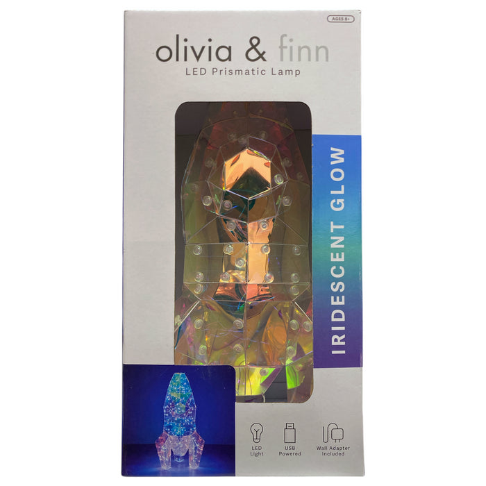 Olivia & Finn Kid's LED Prismatic Iridescent Glow Lamp
