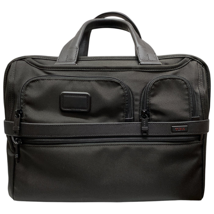TUMI Alpha Expandable Laptop Briefcase, Black *Missing Strap & Removable Case*
