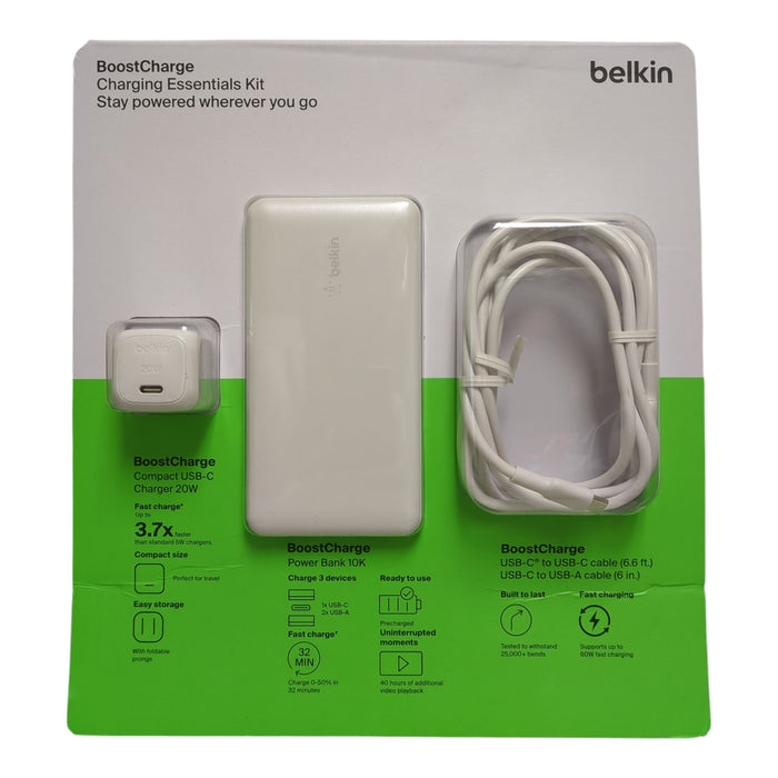 Belkin Boost Charge 20W Wall Charger with 10k Powerbank Bundle