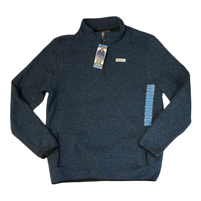 Eddie Bauer Men's 1/4 Zip Mock Neck Classic Fit Pullover Sweater Fleece