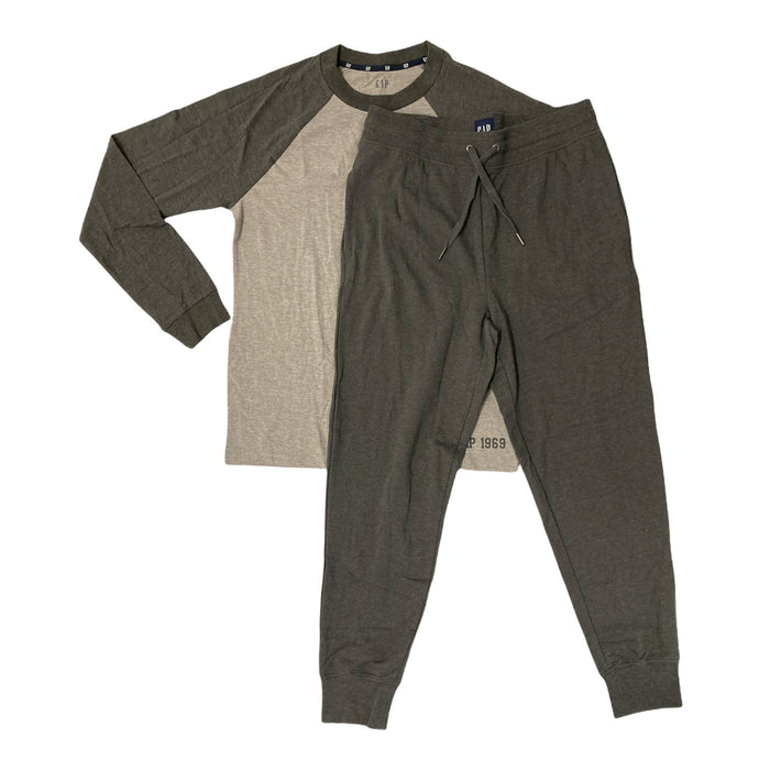 GAP Men's Soft Jersey Long Sleeve Jogger Lounge Set