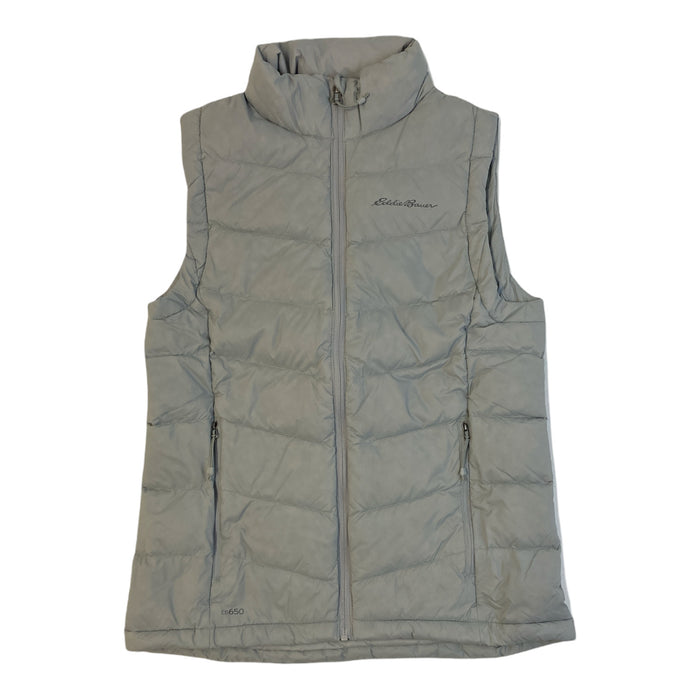 Eddie Bauer Women's Packable Zip Up Quilted Down Vest With Pockets