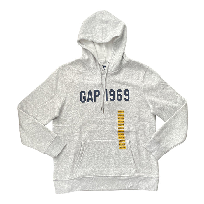 Gap Women's 1969 Logo Lightweight Fleece Pullover Hoodie W/ Kangaroo Pocket