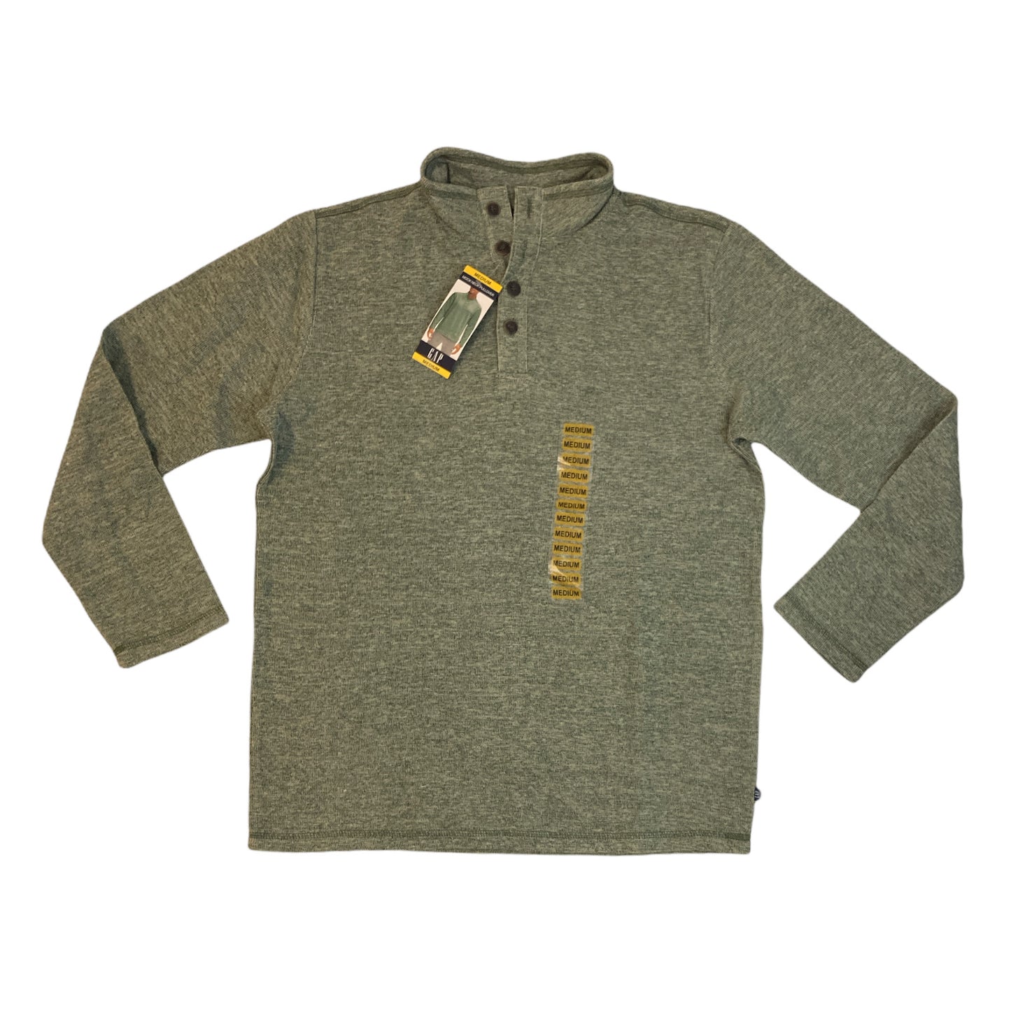 Gap Men's Long Sleeve Mock Neck Cotton Blend Pullover Sweater