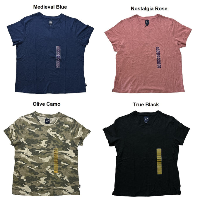 Gap Women's Relaxed Fit Short Sleeve Cotton Slub Basic Tee