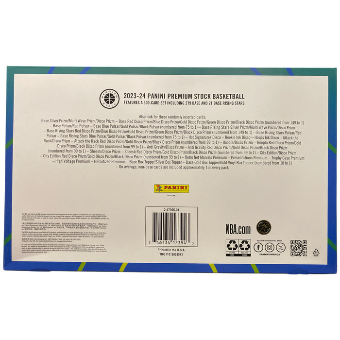 Panini NBA Premium Stock Collection Trading Cards, 2023-24