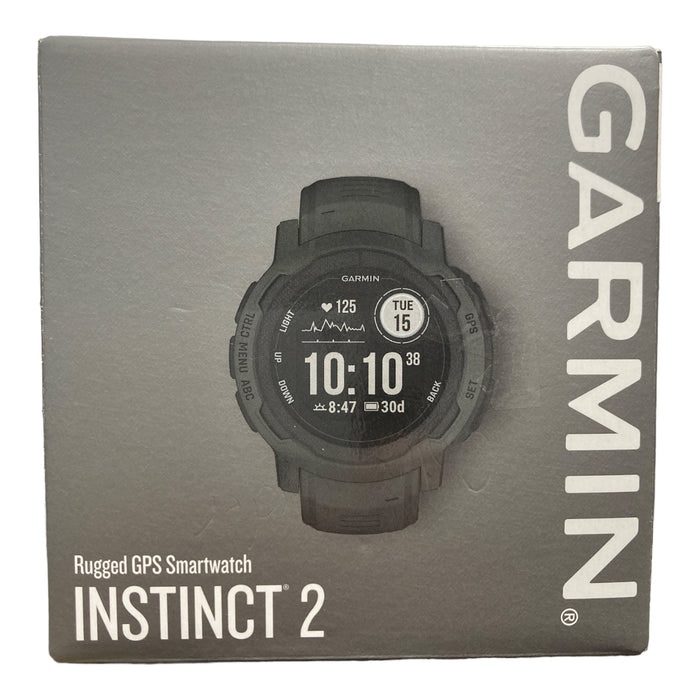 Garmin Instinct 2 Rugged GPS Smart Watch, Graphite, 010-02626-10