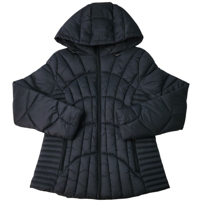 DKNY Women's Full-Zip Warm Hooded Light-Weight Puffer