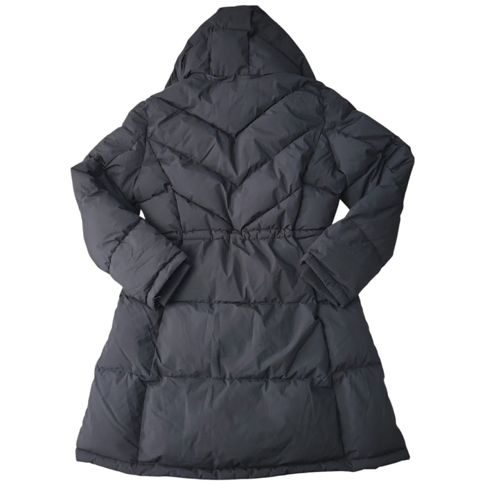 DKNY Women's Long Puffer Removable Hood Banded Cuffs Jacket