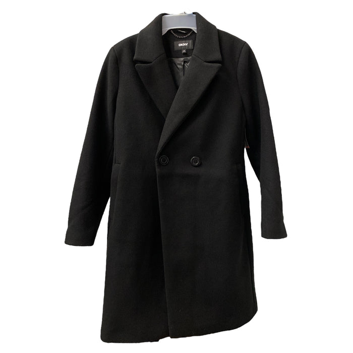 DKNY Women's Faux Wool Notched Lapel Fully Lined Fashion Coat