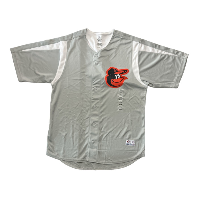 True Fan Men's MLB Baltimore Orioles Button-Down Short Sleeve Jersey