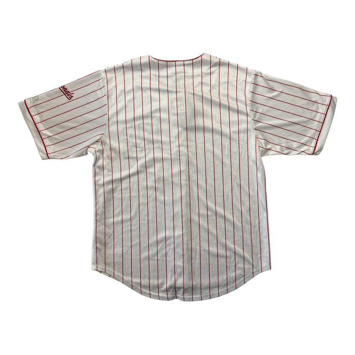 Genuine Merchandise Men's MLB Team Printed Short Sleeve Button-Down Jersey