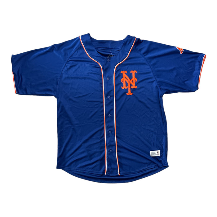 Dynasty Men's MLB Short Sleeve NY Mets Relaxed Fit Jersey