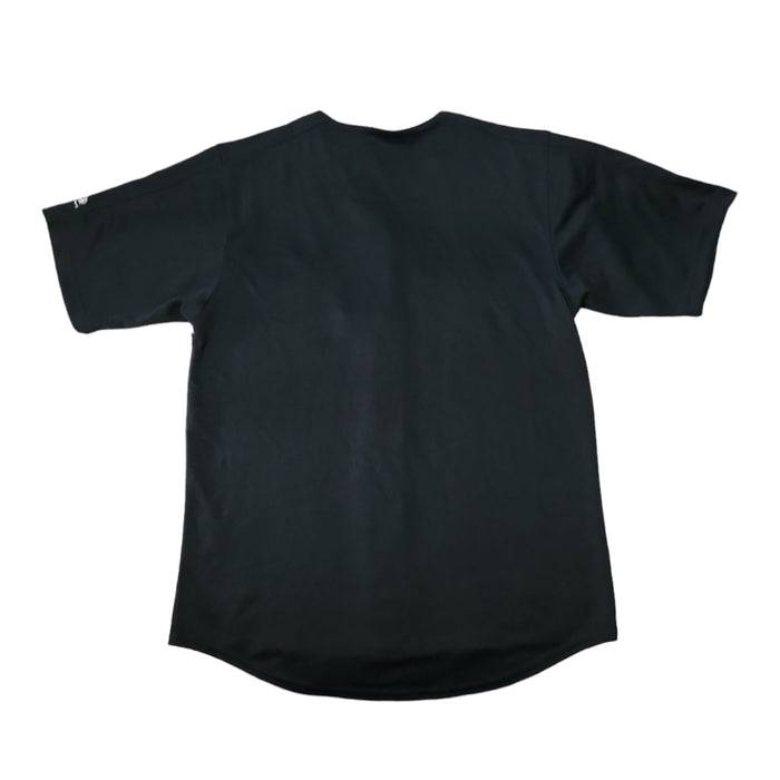 True Fan Men's MLB Team Button-Down Short Sleeve Jersey