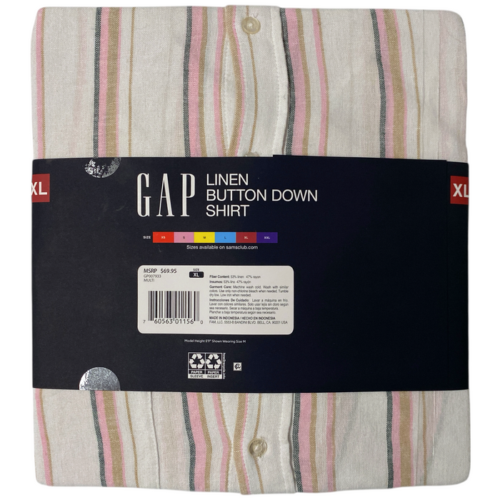 Gap Women's Relaxed Fit Light Soft Linen Button Down Top