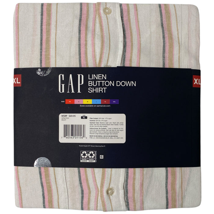 Gap Women's Relaxed Fit Light Soft Linen Button Down Top