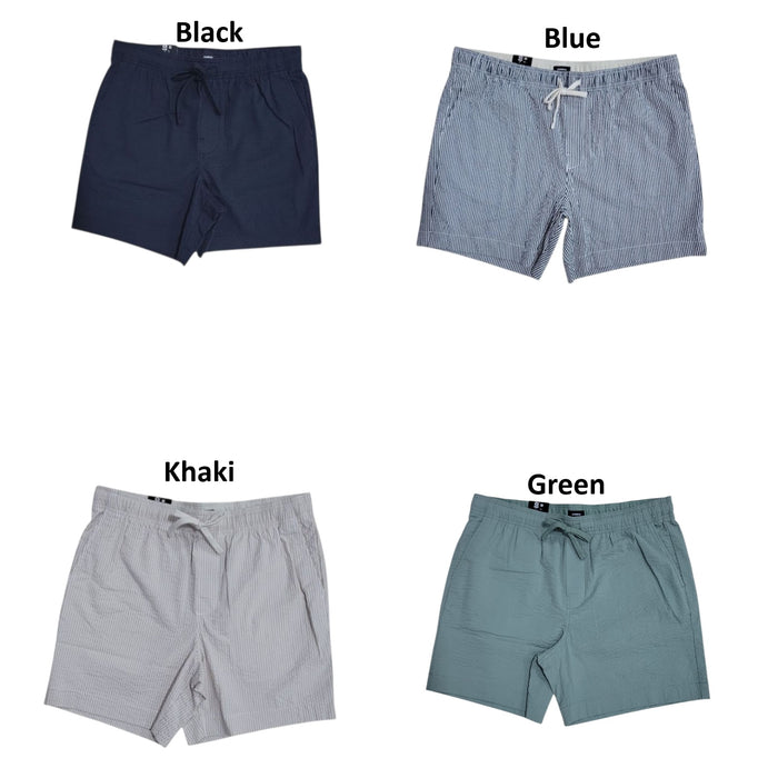 Express Men's Lightweight Relaxed Fit Pockets Seersucker Short