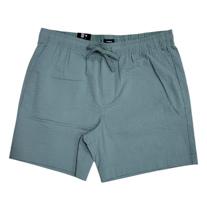 Express Men's Lightweight Relaxed Fit Pockets Seersucker Short