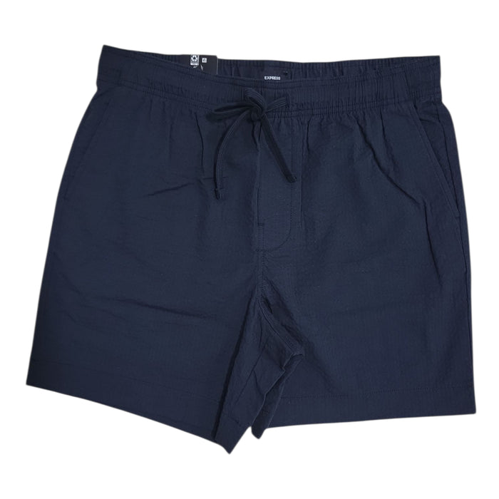 Express Men's Lightweight Relaxed Fit Pockets Seersucker Short
