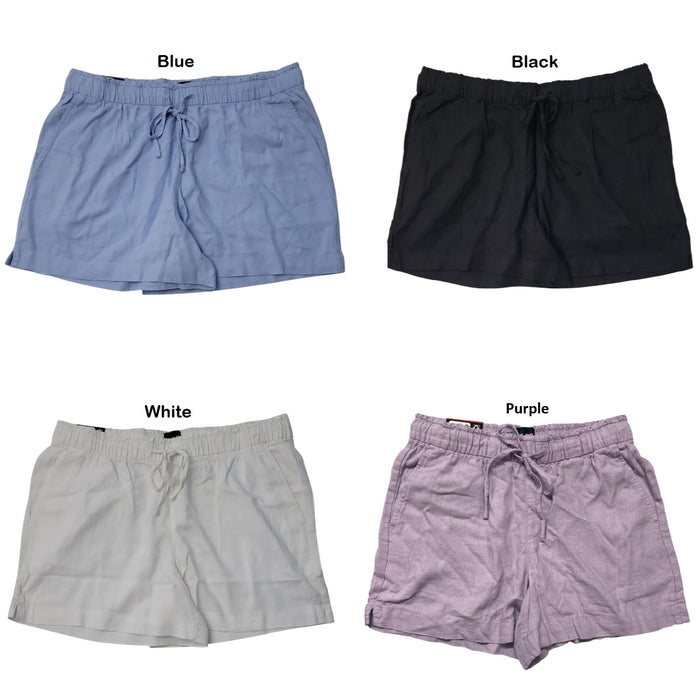 Gap Women's 4" Inseam Soft Linen Pull On Style Short