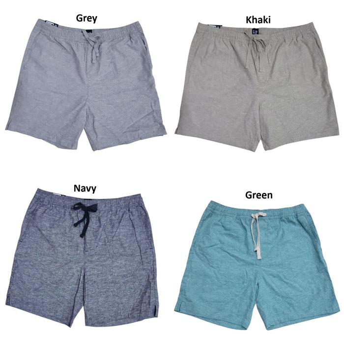 Gap Men's Linen Drawstring Pockets Comfort Pull-On Short