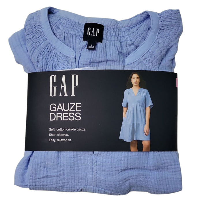 Gap Women's Relaxed Fit Soft Cotton Gauze Tiered Dress