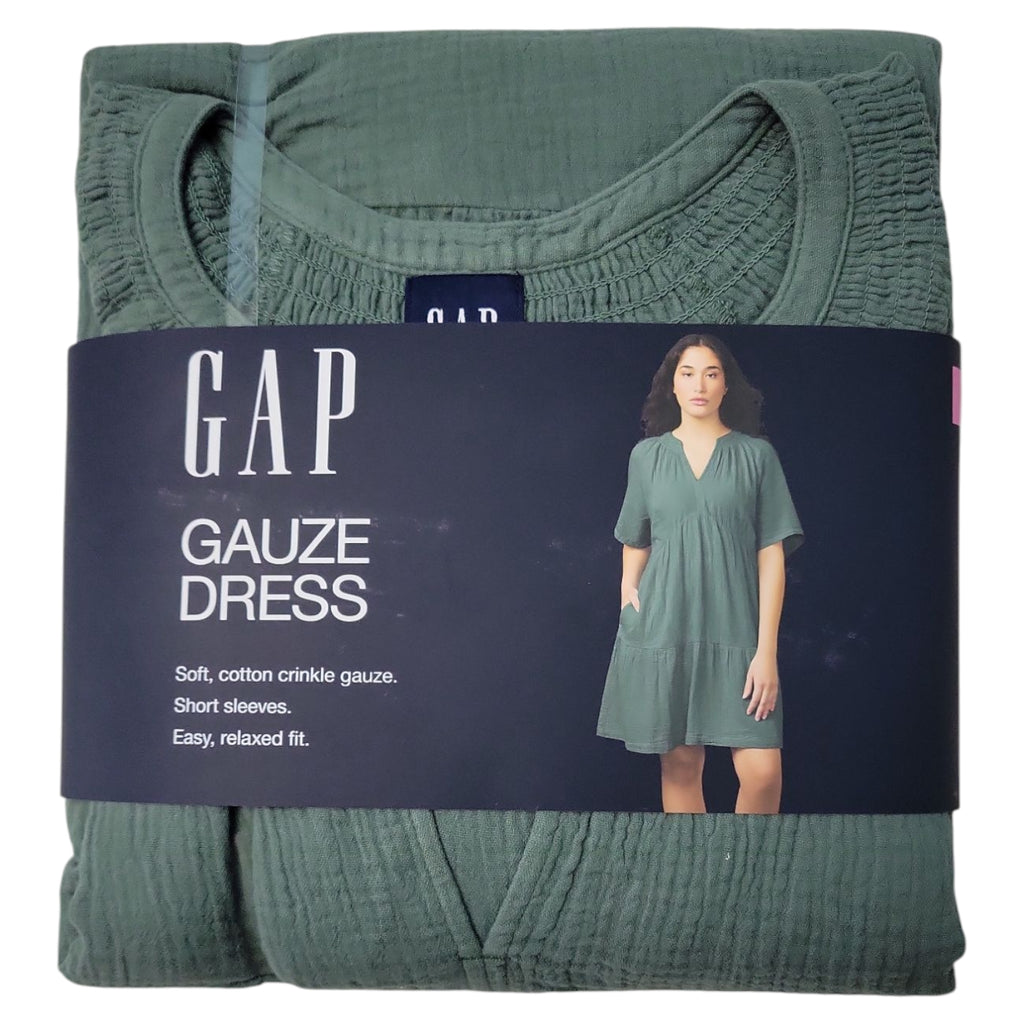 Gap Women's Relaxed Fit Soft Cotton Gauze Tiered Dress — Ewirelessgear