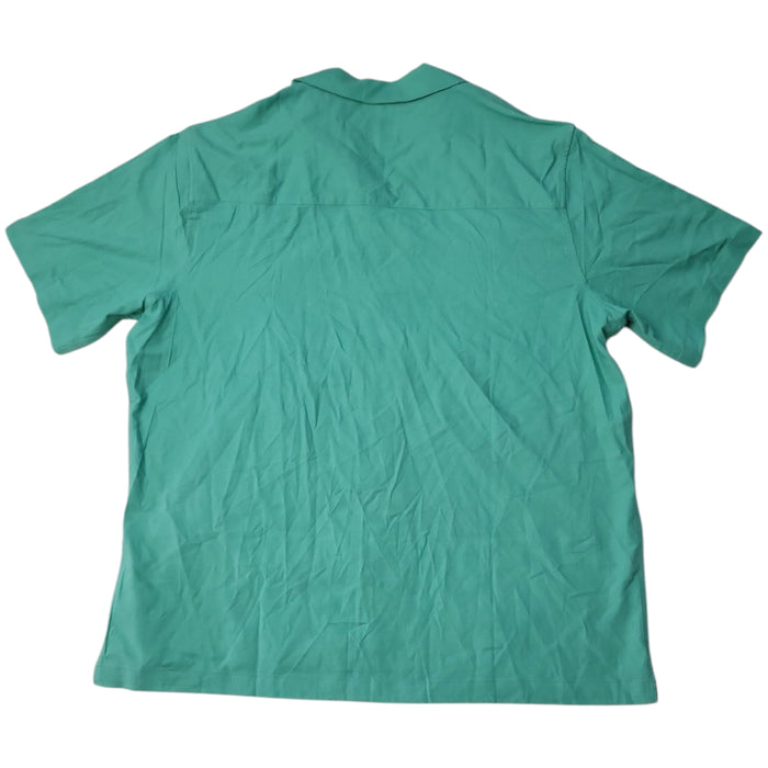 Gap Men's Short Sleeve Button-Up Relaxed Fit Linen Shirt