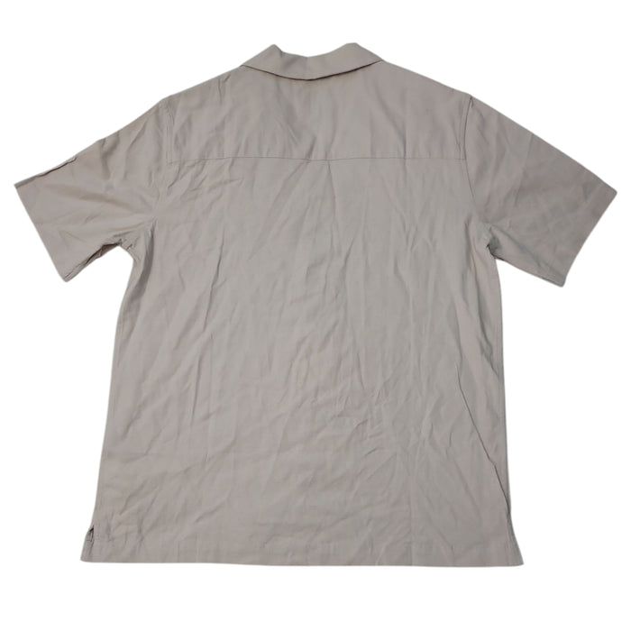 Gap Men's Short Sleeve Button-Up Relaxed Fit Linen Shirt