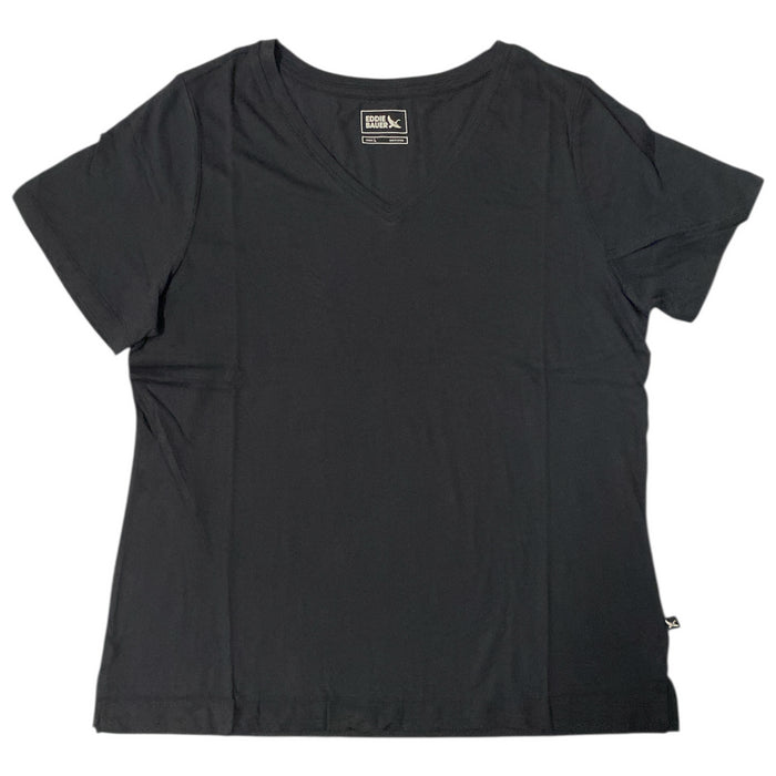 Eddie Bauer Women's Soft Cotton Short Sleeve V-Neck Classic T-Shirt