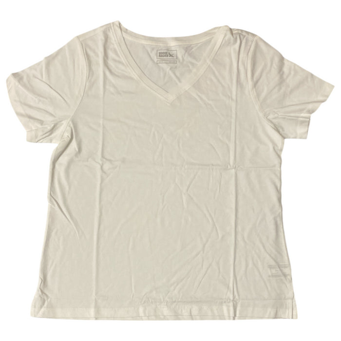 Eddie Bauer Women's Soft Cotton Short Sleeve V-Neck Classic T-Shirt