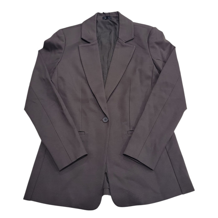 Express Women's Button Closure Lightweight Tailored Fit Ponte Blazer