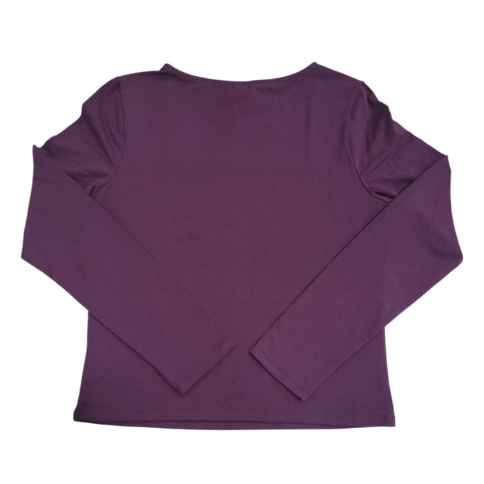 Express Women's Soft Stretch Long Sleeve Lightweight Squareneck Top