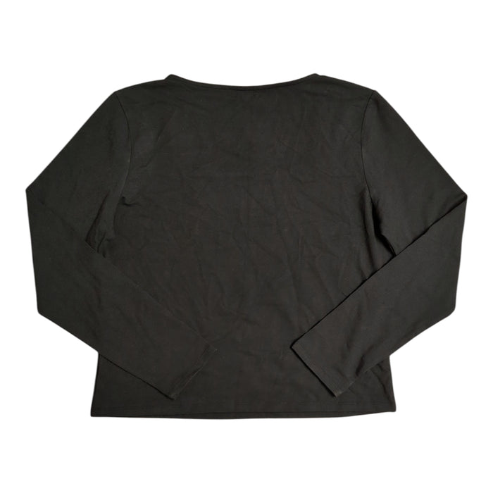 Express Women's Soft Stretch Long Sleeve Lightweight Squareneck Top