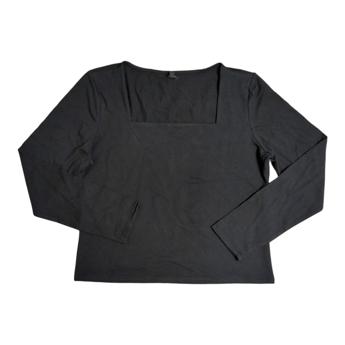 Express Women's Soft Stretch Long Sleeve Lightweight Squareneck Top